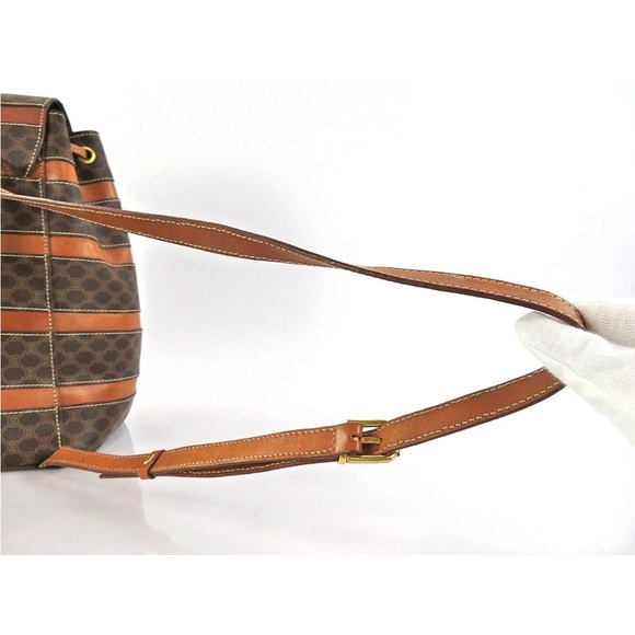 Celine Brown and Tan Backpack main image 9